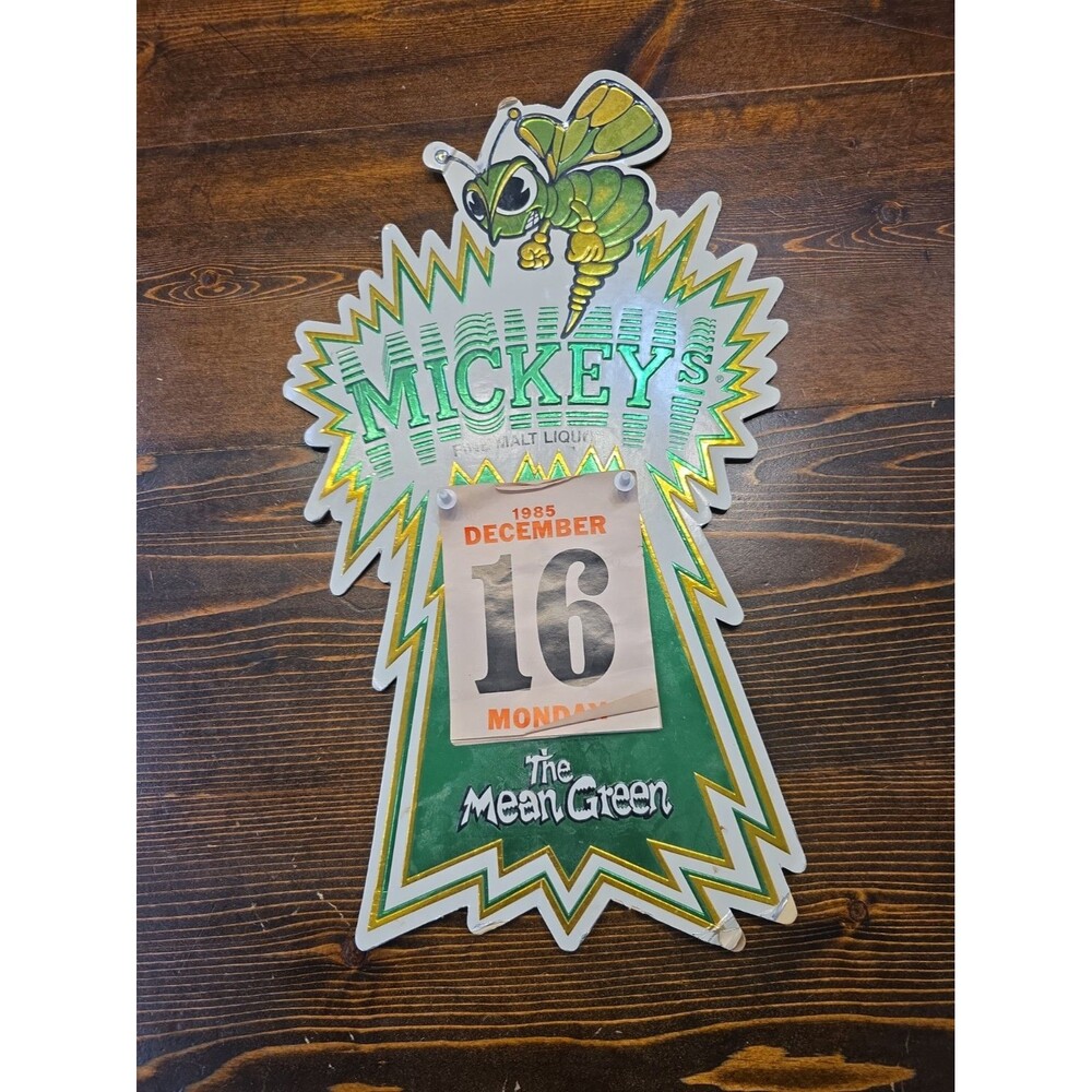 Vintage 1980's Mickeys Fine Malt Liquor Promotional Calender